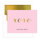 Hugs & Kisses Gold Foil Folded Note Cards with Lined Envelopes Image 3 of 5